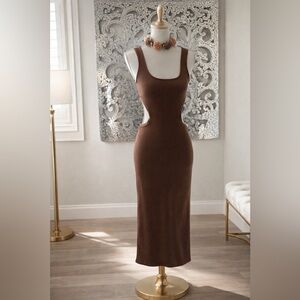 Ribbed Cutout Dress